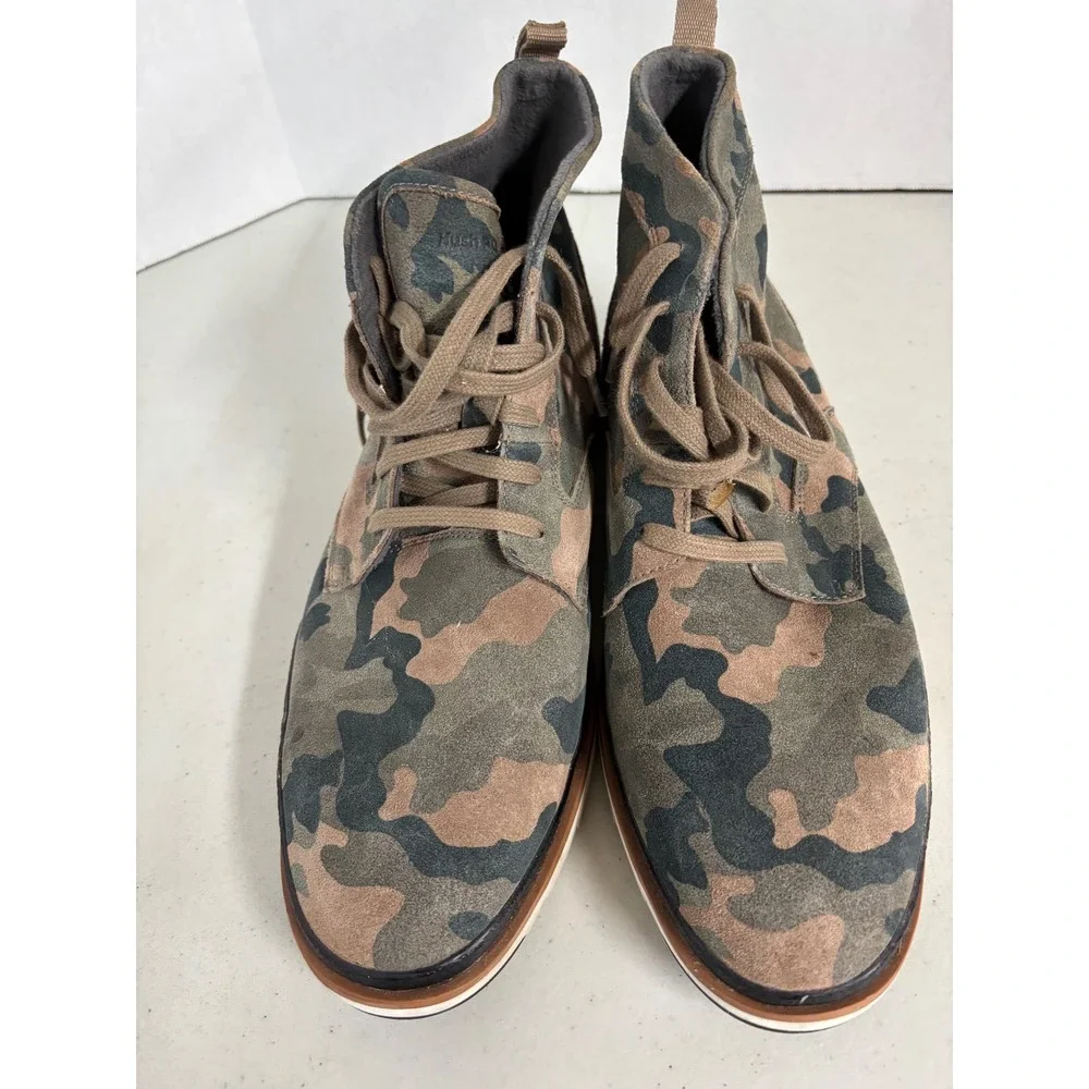 Hush Puppies Mens Camo Suede Chukka Boots HM01132-231 Wide 12 Camouflage Bounce+
